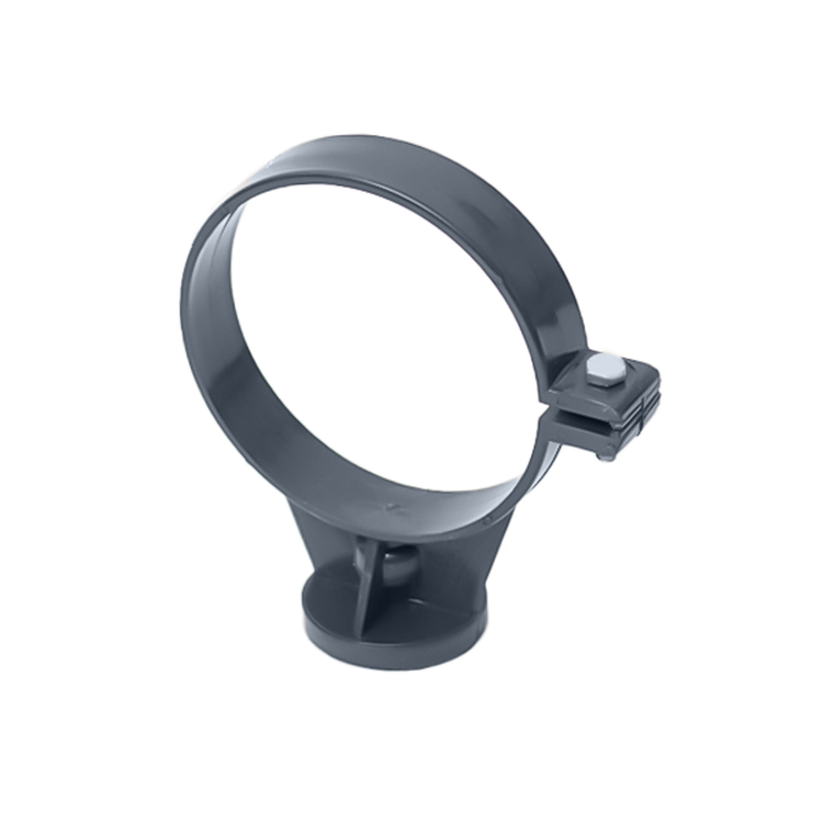 Obejma Rury Spustowej Uchwyt PCV 75mm Czarny RAL 9005