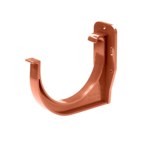 Uchwyt Rynnowy  PCV Doczołowy Uniwersalny 100 mm Ceglasty - RAL 8004