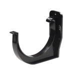 Uchwyt Rynnowy  PCV Doczołowy Uniwersalny 125mm Czarny - RAL 9005 