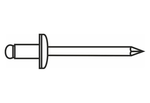 NIT ZRYWALNY 4,8X10 kolor Srebrny RAL 9006 (500SZT)