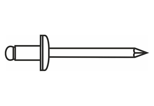 NIT ZRYWALNY 4,8X10 kolor Srebrny RAL 9006 (500SZT)