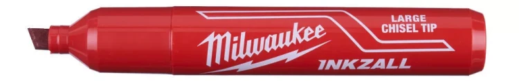 CZERWONY  marker Inkzall L Milwaukee   4 szt.