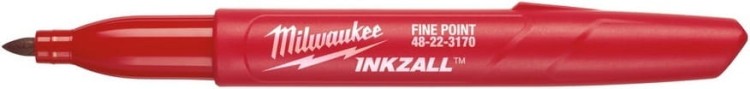 Czerwony marker Milwaukee Inkzall (4 sztuki)