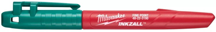 Zielony marker Milwaukee Inkzall ze standardową końcówką 4 szt.