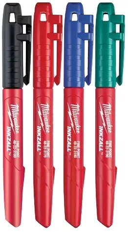 Zestaw kolorowych markerów Milwaukee Inkzall