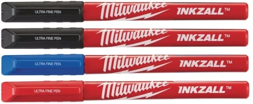 Kolorowe markery zmywalne Milwaukee Inkzall (4 sztuki)