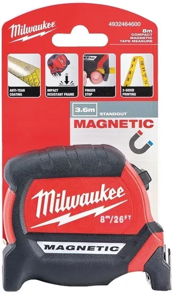 Taśma pomiarowa magnetyczna Milwaukee Premium (8 m)
