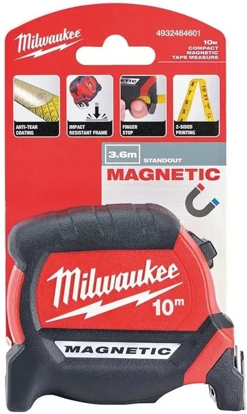 Taśma pomiarowa magnetyczna Milwaukee Premium (10 m)