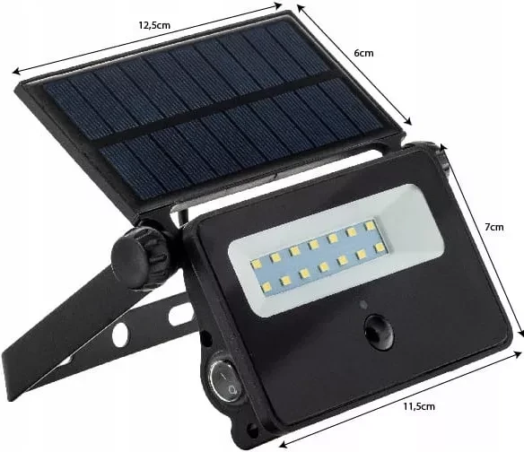 Lampa solarna (LED) Ledsource DL-7240 30 W, czujnik ruchu