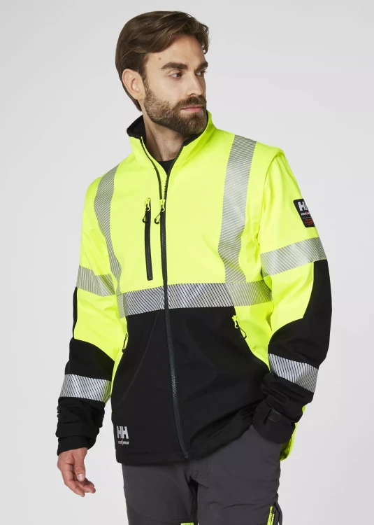 Męska kurtka robocza softshell Helly Hansen ICU odblaskowa roz XL