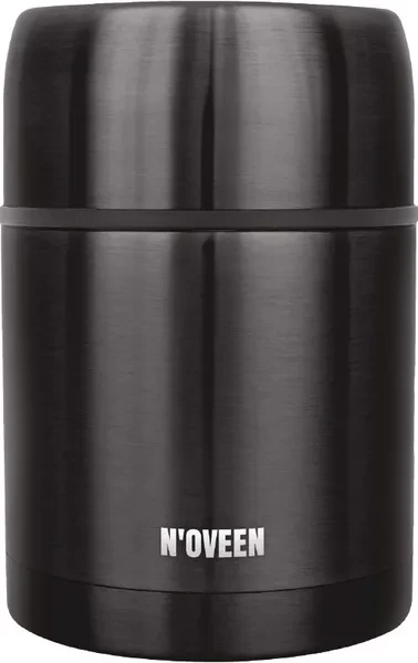Termos obiadowy N'oveen TB945 black transparent 600 ml