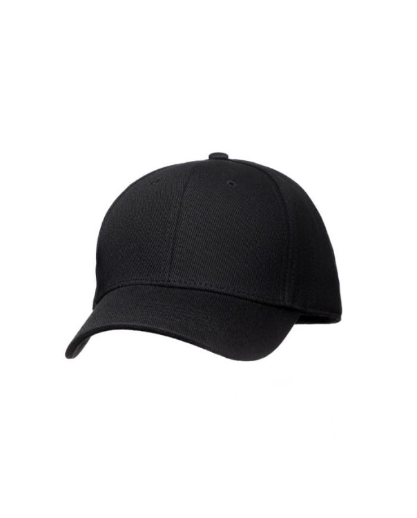 Czapka Letnia z daszkiem Bejsbolówka Regular Czarna   PARAT