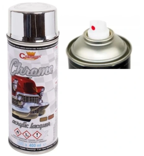 Farba Lakier Spray Super Chrom SREBRNY 400 ml