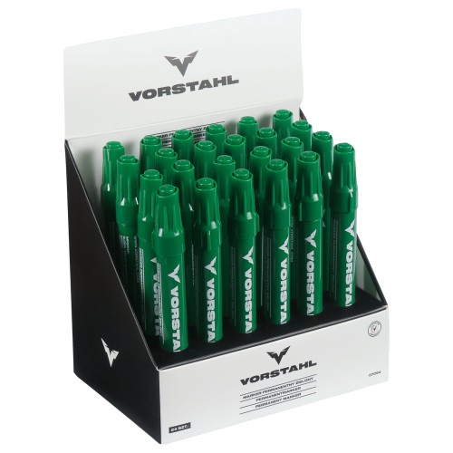 Marker permanentny ZIELONY 145x15mm opakowanie 24szt