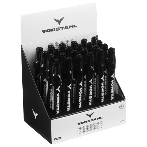 Marker permanentny CZARNY 145x15mm opakowanie 24szt