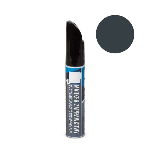 Marker zaprawkowy do stalowych pokryć dachowych 15 ml Szary Antracyt RAL 7016