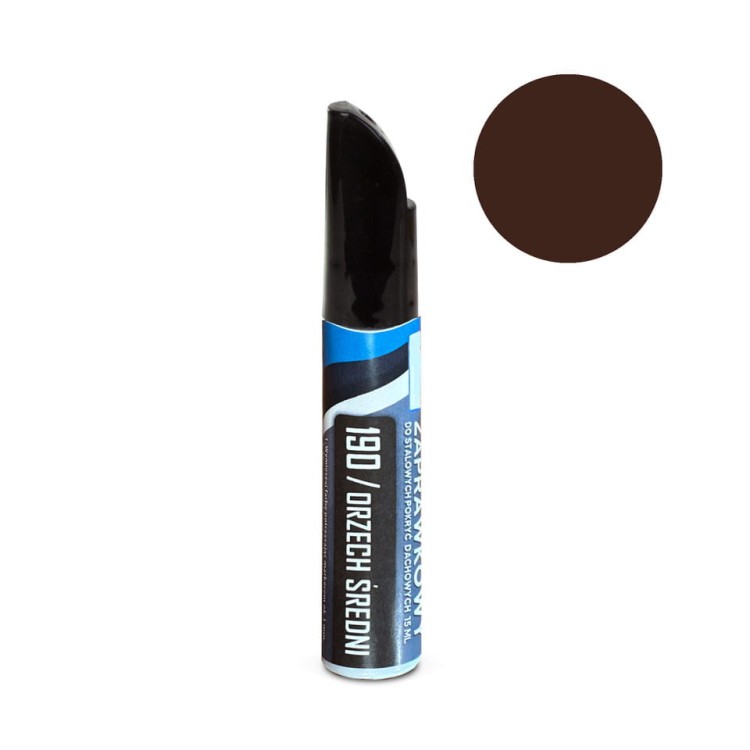 Marker zaprawkowy do stalowych pokryć dachowych 15 ml kolor ORZECH ŚREDNI /190