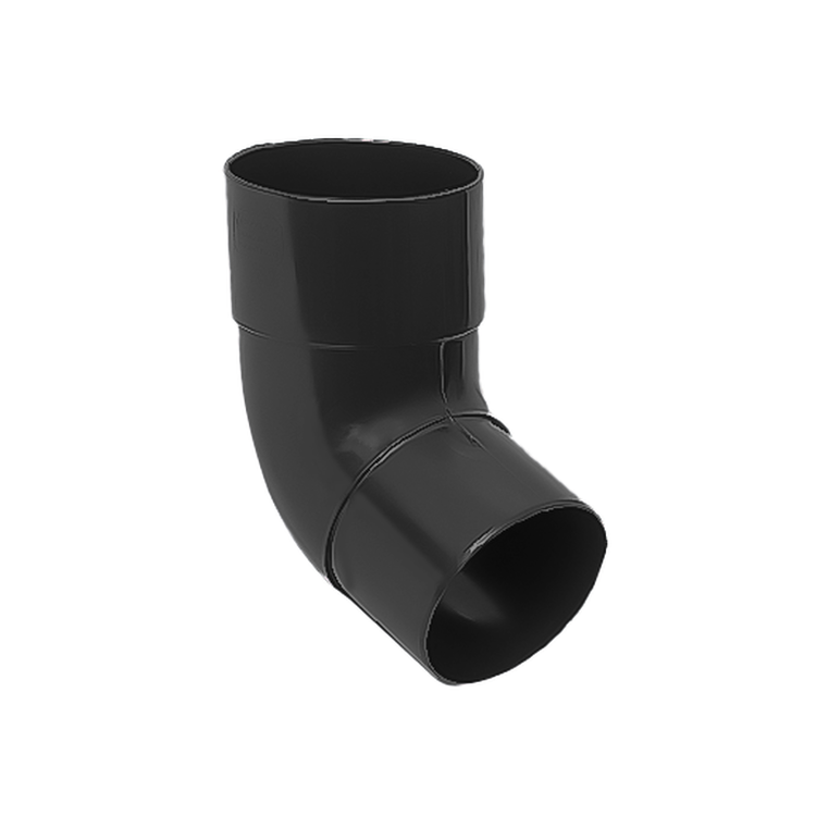 Kolano - Wylewka PCV 100mm kąt 67,5 ' Czarny RAL 9005
