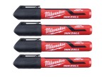 CZARNY  marker Inkzall L Milwaukee    4 szt. 