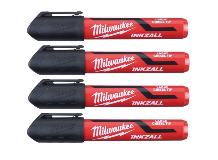 CZARNY  marker Inkzall L Milwaukee    4 szt.