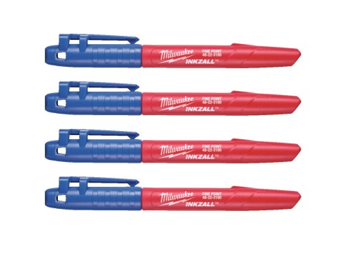 Marker ze standardową końcówką INKZALL™ NIEBIESKI Milwaukee  4szt.