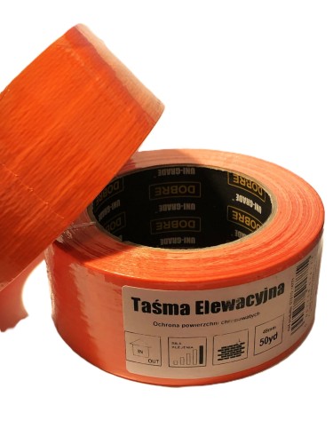 TAŚMA ELEWACYJNA TYNKARSKA UNI GRADE 38mm x 50yd pomarańczowa do elewacji