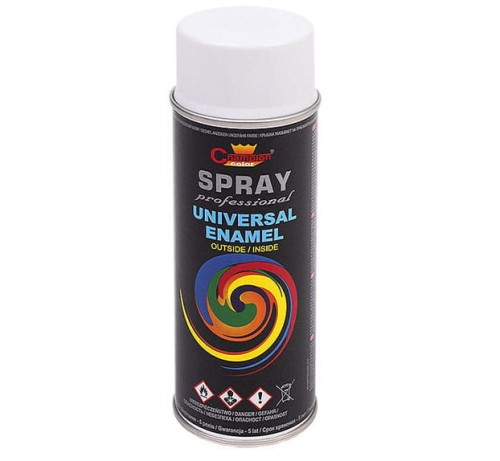 Farba Emalia - Akrylowa Uniwersalna Spray Kolor Biały Połysk RAL 9010 400 ml