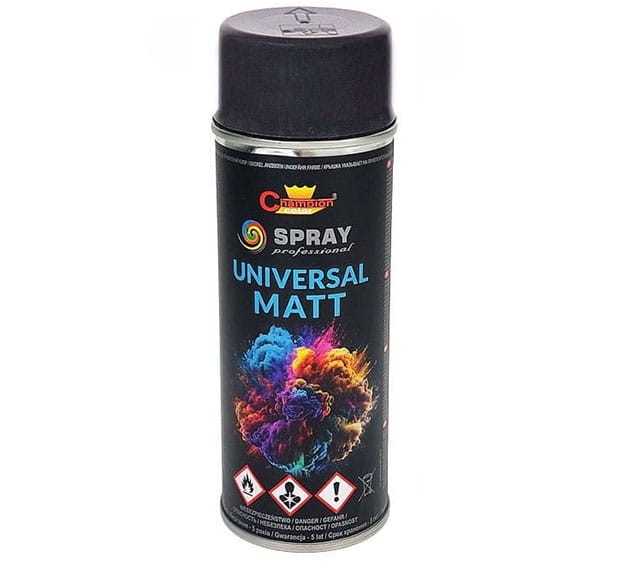 Farba Emalia - Akrylowa Uniwersalna Spray Kolor MAT RAL 7016  GRAFIT  ANTRACYT 400 ml