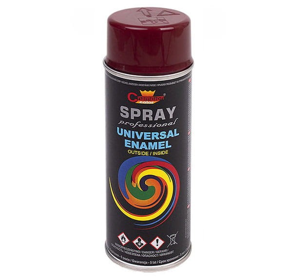 Farba Emalia - Akrylowa Uniwersalna Spray Kolor RAL 3005 Czerwony Winny 400 ml