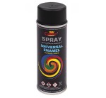 Farba Emalia - Akrylowa Kolor  9005 Czarny Mat Uniwersalna Spray 400 ml