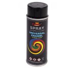 Farba Emalia - Akrylowa Kolor RAL 9017 Czarny Połysk Uniwersalna Spray  400 ml 