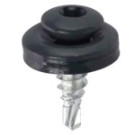 Wkręt samowiercący  4,8X20  z podkładką EPDM do mocowania blach na zakład (zszywka) gniazdo TX - Grafit - RAL 7016 - 250 szt.