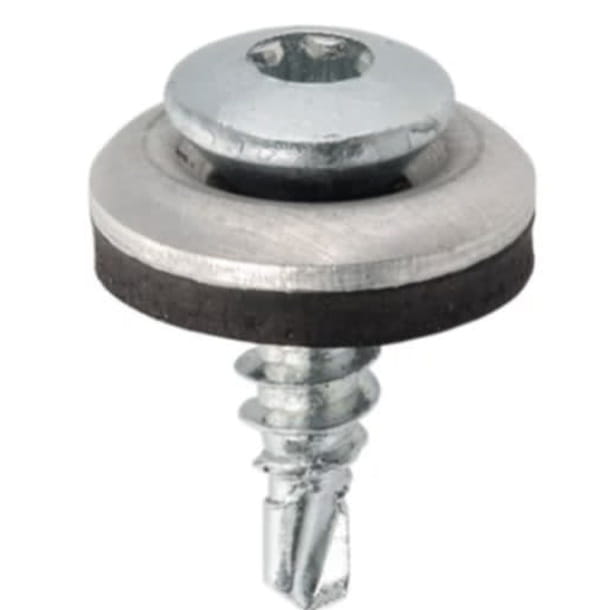 Wkręt samowiercący  4,8X19  z podkładką EPDM do mocowania blach na zakład (zszywka) gniazdo TX OCYNK