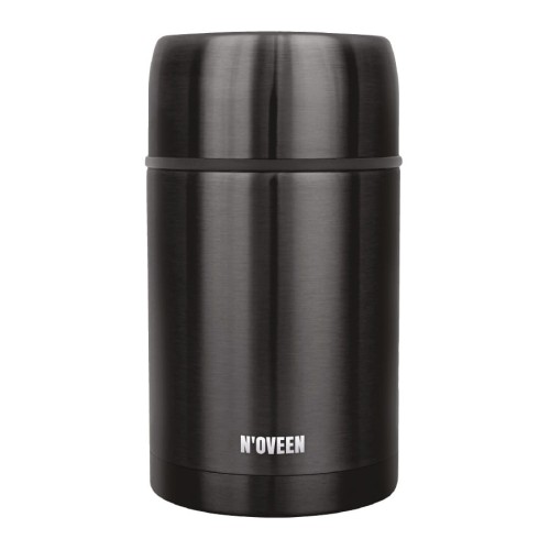 Termos obiadowy N'oveen TB955 black transparent 800 ml