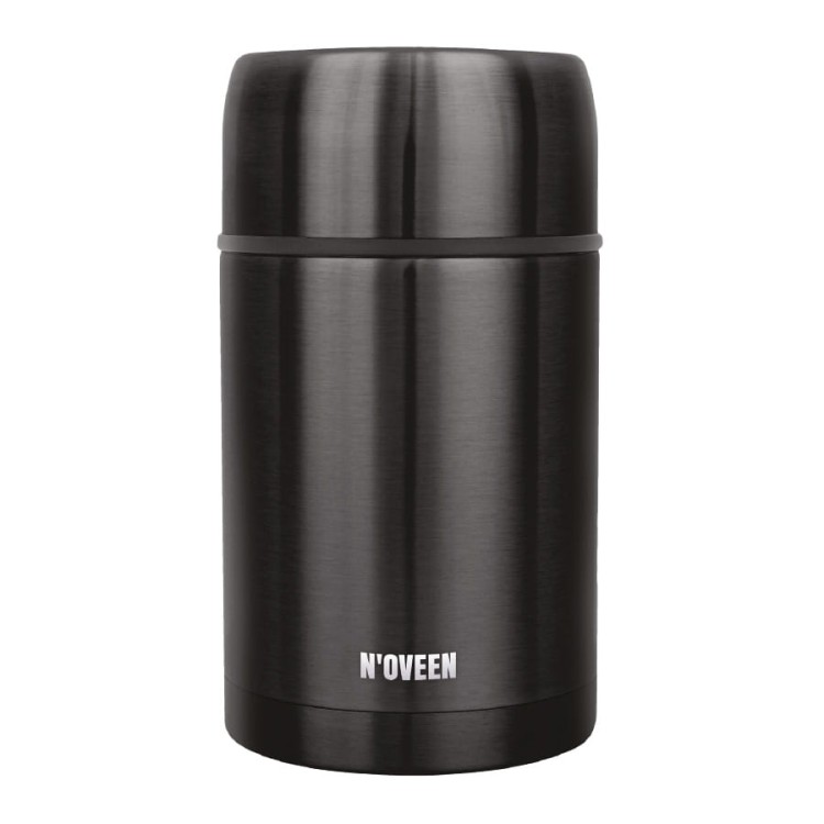 Termos obiadowy N'oveen TB945 black transparent 600 ml
