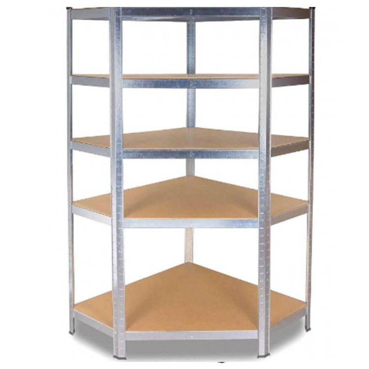 Regał narożny z półkami 180 x 90 x 30 cm