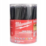 Marker budowlany Milwaukee CZARNY ostry 36 sztuk paczka karton 