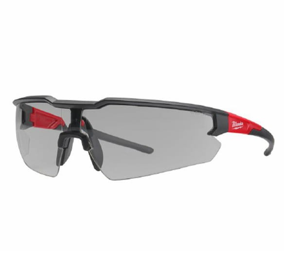 Okulary ochronne odporne na zarysowania Milwaukee (szare szkła)