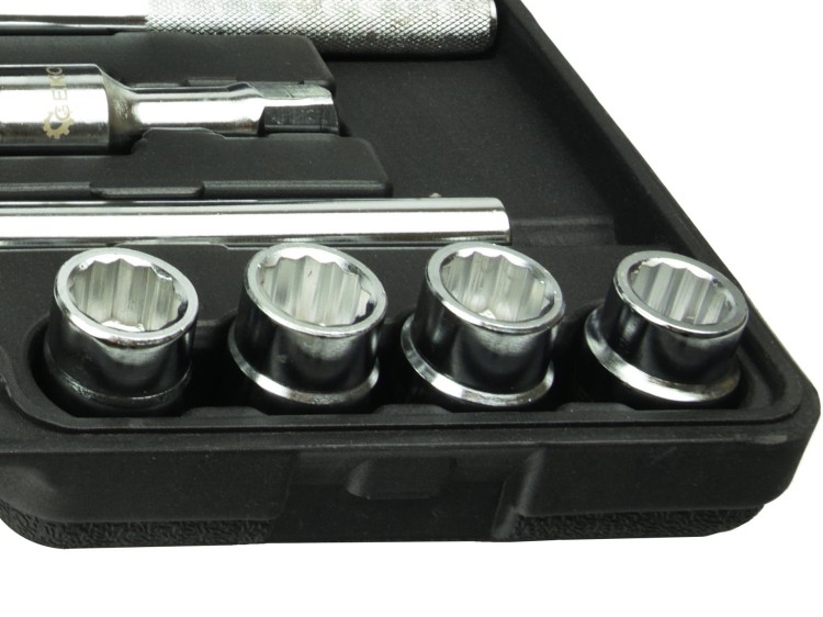 Zestaw Kluczy Nasadowych 21 el. 3/4" 6-kąt 19-50 mm Czarna Walizka GEKO