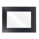 Okno PCV  uchylne z klamką -  80x60 cm kolor ANTRACYT - GRAFIT "Garage Line Plus"