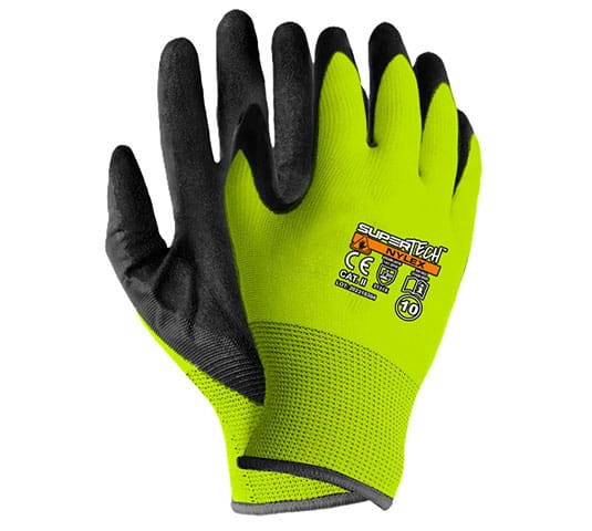 Rękawice ochronne rękawiczki  SUPER TECH NYLEX cat. II roz. 8 / 12 PAR