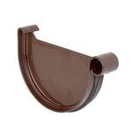 Zaślepka Rynnowa uniwersalna 125mm Dekiel Denko  Brązowy  -  RAL 8017 