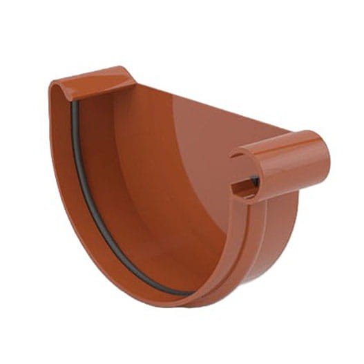 Zaślepka Rynnowa uniwersalna 100mm Dekiel Denko  Ceglasty  RAL 8004