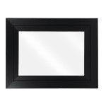 Okno PCV  uchylne z klamką -  80x60 cm kolor CZARNE "Garage Line Plus" 