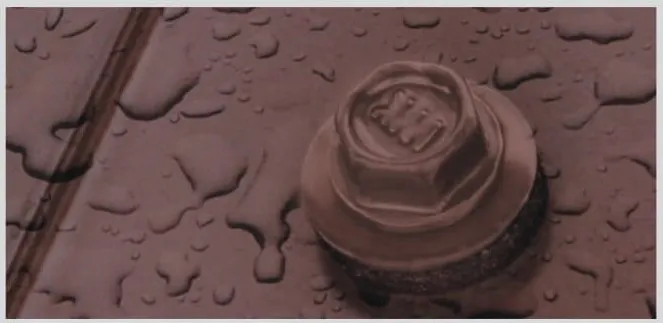 Wkręt farmerski samowiercący  4,8X19 do metalu z łbem sześciokątnym SW-8 z podkładką EPDM - Czarny  - RAL 9005 - 250 szt