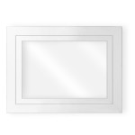 Okno PCV   80x60 cm kolor BIAŁE "Garage Line Plus"