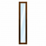 Okno PCV stałe -  40x200 cm kolor ORZECH  