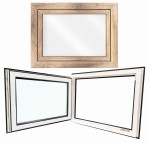 Okno PCV  Rozwierno - uchylne WINCHESTER lewe/prawe 80x60 cm  "Garage Line Plus"  