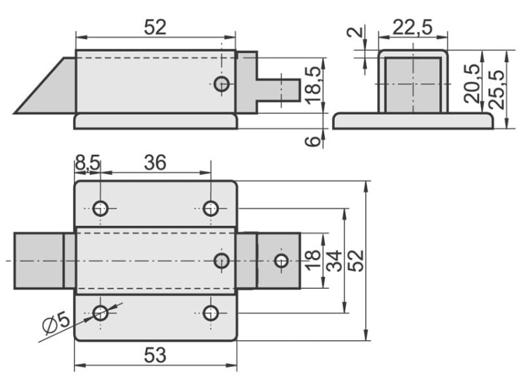 Zatrzask K4/mm  Standard KOWAL