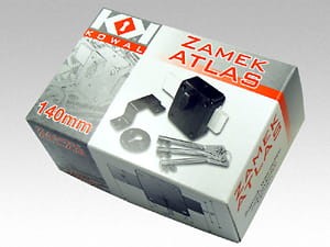 Zasuwa garażowa Zamek z kluczem ATLAS 70x95mm